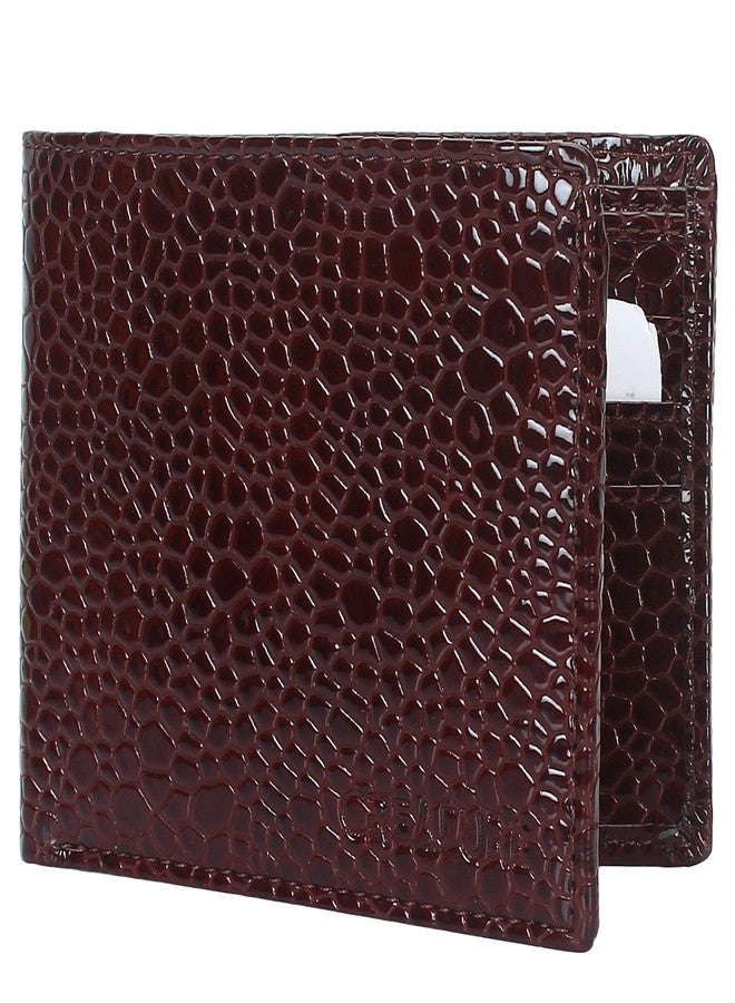 CREATURE Bi-Fold Maroon Color Faux-Leather Wallet for Men/Boys with Multiple Card Slots(Color-Maroon||WL-053) - Image 1